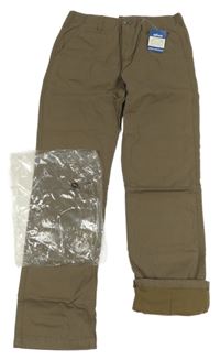 Nové - Béžové plátěné podšité chino kalhoty Alive