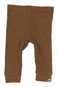 Hnedé rebrované legíny F&F