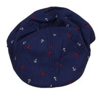 Modrá bekovka s kotvami 