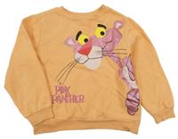 Svetlooranžová mikina s růžovým panterem H&M