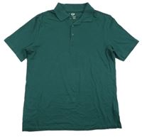 Tmavozelené polo tričko H&M