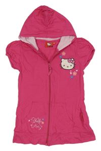Tmavoružové prepínaci tričko s Hello Kitty a kapucňou Sanrio