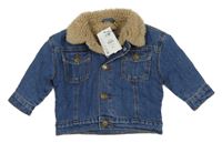 Nové - Modrá zateplená rifľová bunda Primark