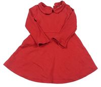 Červené šaty s golierikom Next