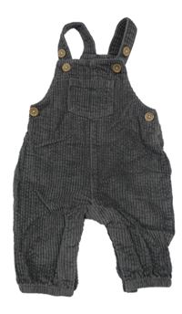 Tmavošedé laclové manšestráky F&F