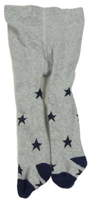 Šedé punčocháče s hvězdami