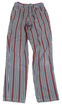 Tmavomodro-bílo-červené pruhované rifle Formicula