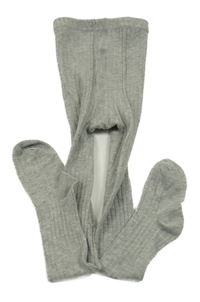 Šedé žebrované punčocháče