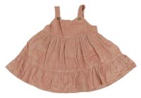 Svetloružové menšestrové na traké šaty George