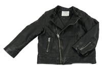 Čierna koženková bunda Zara