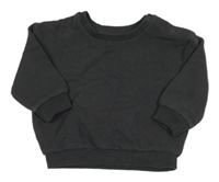 Tmavosivá rebrovaná mikina Primark