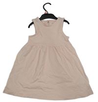 Nové - svetloružové bavlnené šaty F&F