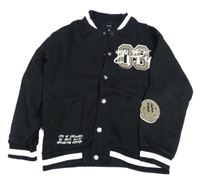 Čierna baseballová mikina s číslom Shoeby