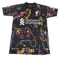Černo-barevné vzorované fotbalový tričko - Liverpool FC Nike 