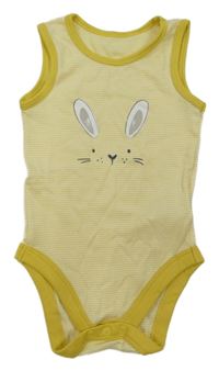 Žluto-bílé pruhované body s králíčkem John Lewis