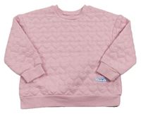 Svetloružová mikina so srdiečkami Primark