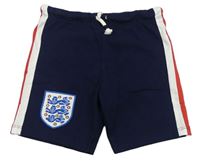 Tmavomodré bavlněné fotbalové kraťasy England
