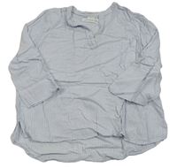 Světlemodro-bílá proužkovaná polo halenka H&M
