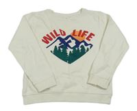 Smotanová mikina s horami Topolino