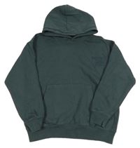 Tmavozelenošedá mikina s klokankou a kapucňou Zara