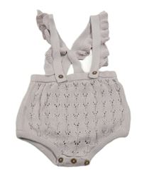 Fialové pletené kraťasy s trakami George