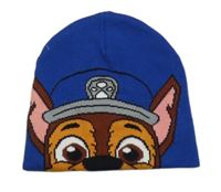 Tmavomdrá pletená čepice s Chasem H&M