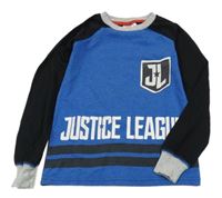 Modro-černé pyžamové triko s logem Justice League 