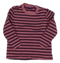 Lilkovo-ružové pruhované športové tričko Lupilu