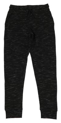 Černo-bílé melírované tepláky George 