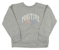 Sivá mikina s nápisom Primark