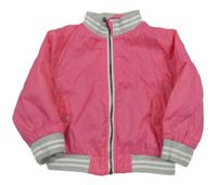 Růžovo-šedý šusťákový jarní bomber Impidimpi 