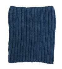 Tmavomodrá pletený žebrovaný nákrčník