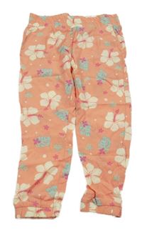 Korálové turecké nohavice s kvetmi L&D