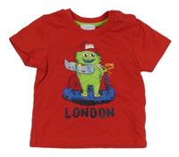 Červené tričko s příšerkou Aquamarine 