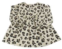 Béžové ľahké šaty so vzorom Pep&Co