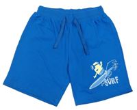 Modré teplákové kraťasy s Mimoněm