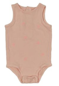 Svetloružové rebrované body s palmami Kiabi