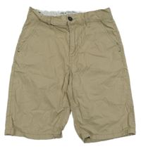 Béžové plátenné chino kraťasy St. Bernard