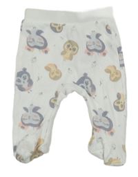 Bílé polodupky se sovami So Cute