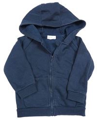 Tmavomodrá prepínaci mikina s kapucňou PRIMARK