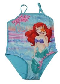 Světlemodré jednodílné plavky s Ariel Disney