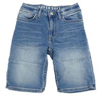 Svetlomodré slim fit super soft teplákové rifle H&M