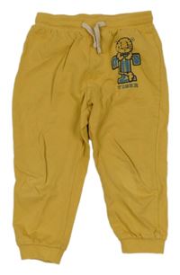 Okrové tepláky s tigrom so cute