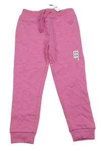 Nové - růžové melírované tepláky se srdíčkem St. Bernard