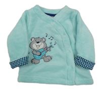 Mátová plyšová bunda s medvedíkom Ergee