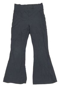 Tmavosivé flare teplákové nohavice PRIMARK