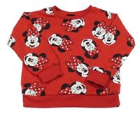 Červená mikina s Minnie PRIMARK