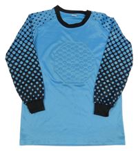 Modro-černý vzorovaný sportovní dres 