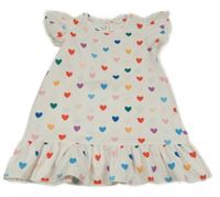 Biele šaty s farebnými srdiečkami SHEIN