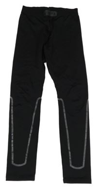 Černé thermo legíny s logem KIPSTA